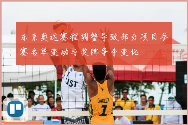 东京奥运赛程调整导致部分项目参赛名单变动与奖牌争夺变化